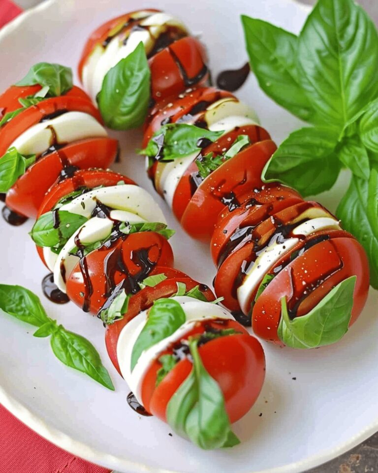 Vibrant Hasselback Caprese Salad Recipe