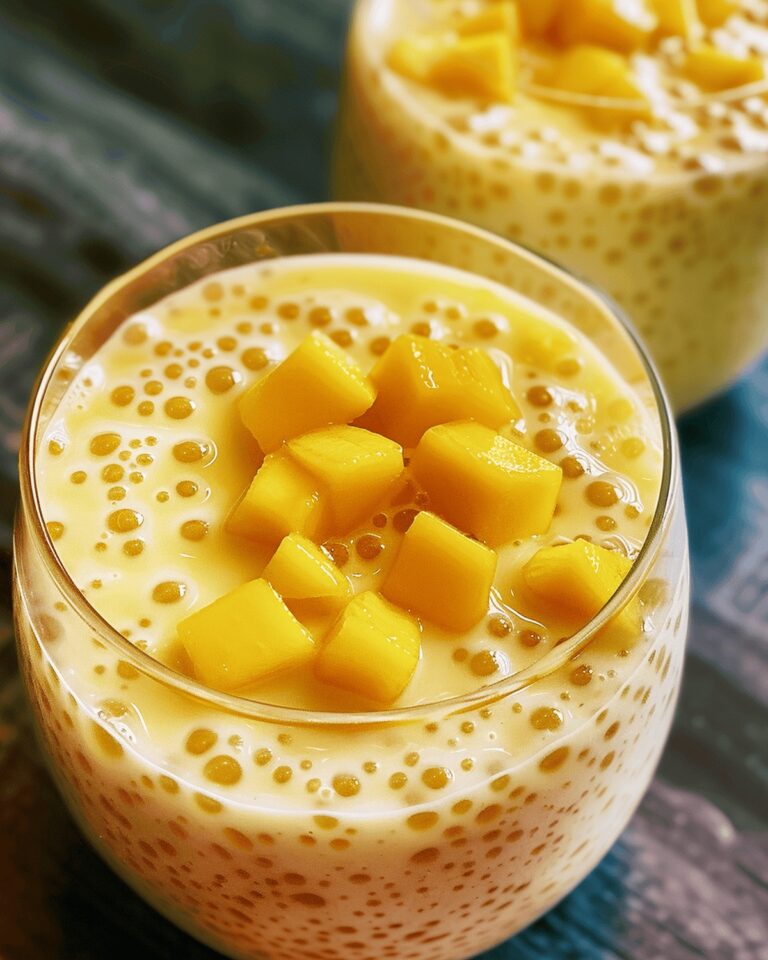 Creamy Mango Sago Recipe