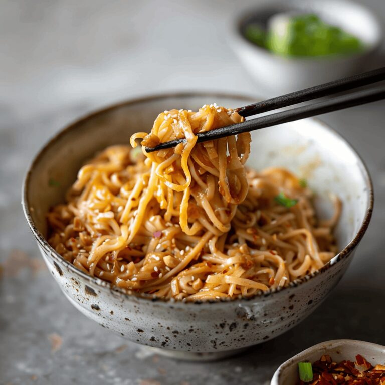 Creamy Peanut Butter Noodles Recipe