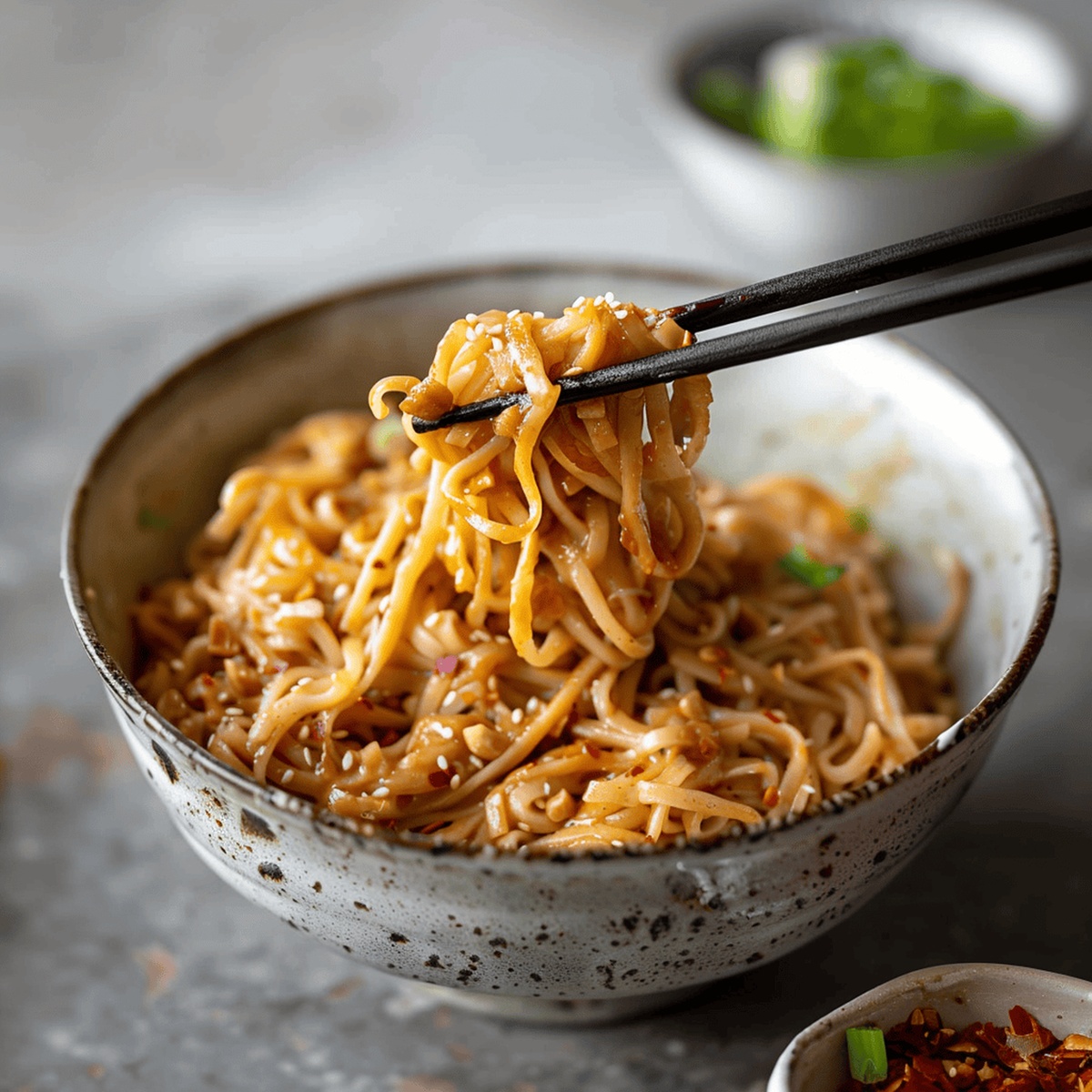 Creamy Peanut Butter Noodles Recipe