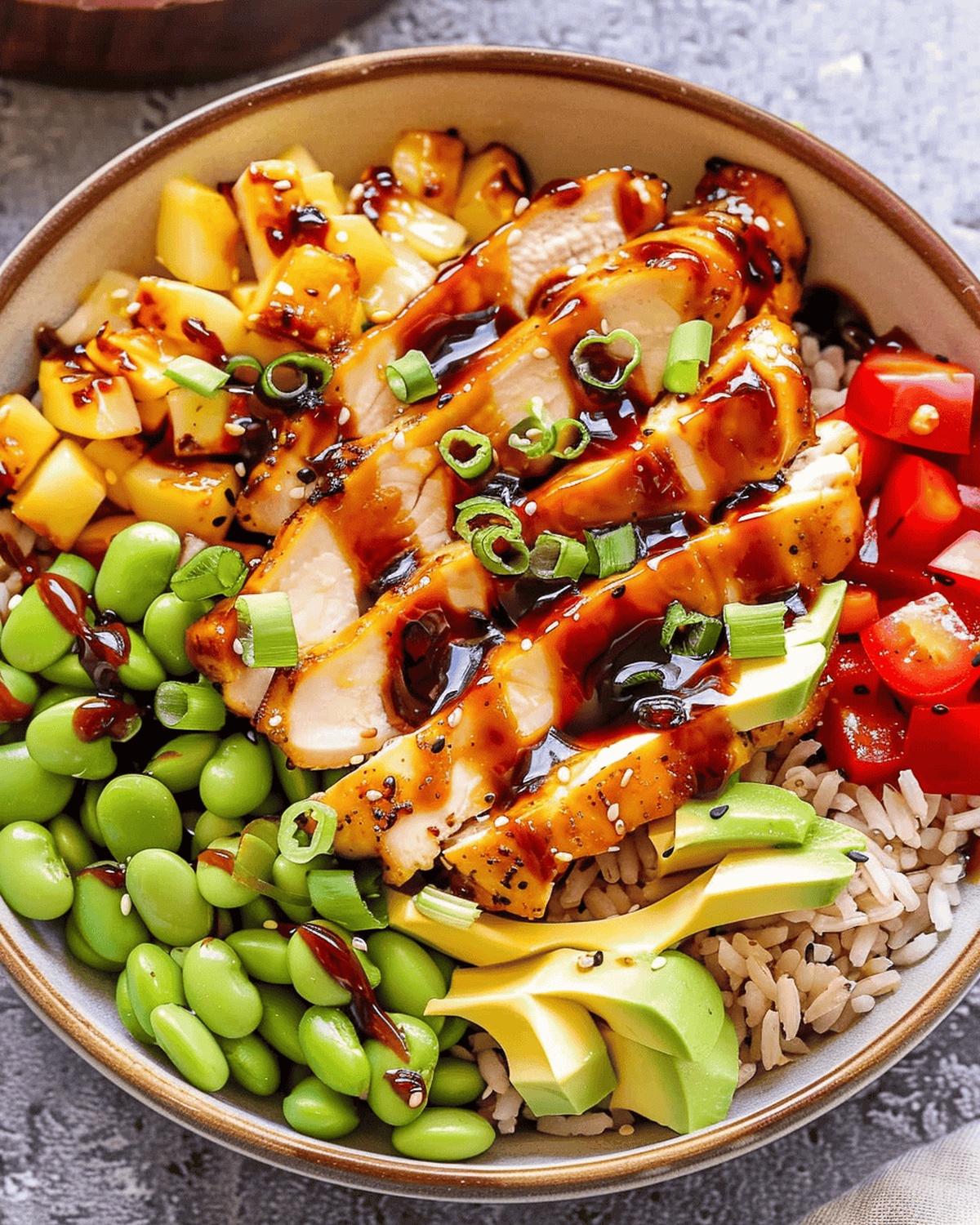 Teriyaki Chicken and Rice Bowls Recipe