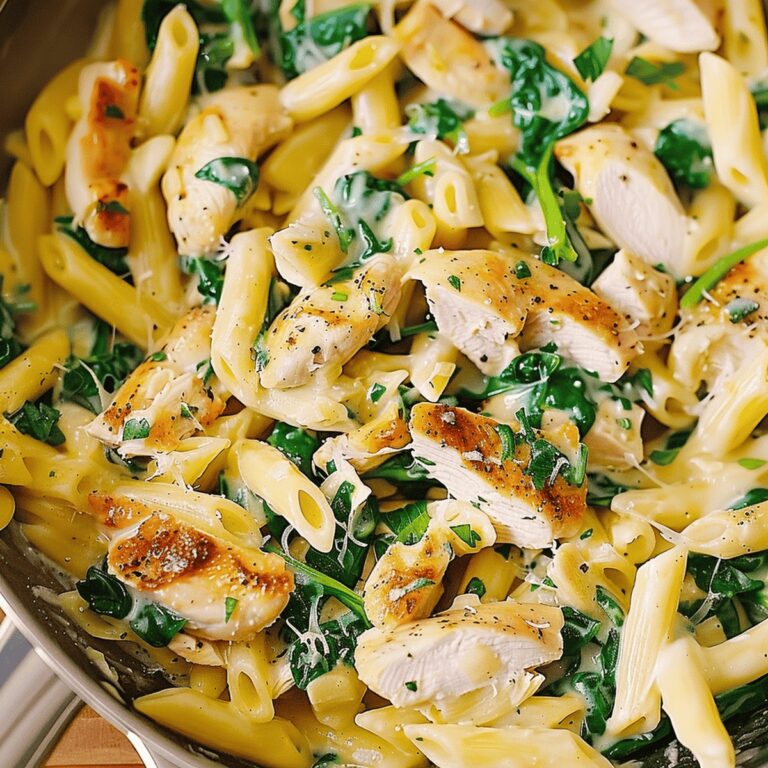 Dreamy Spinach Artichoke Chicken Pasta Recipe