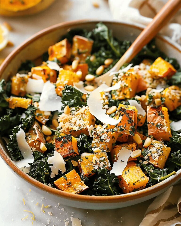 Crispy Autumn Caesar Salad with Roasted Delicata Squash Croutons Recipe