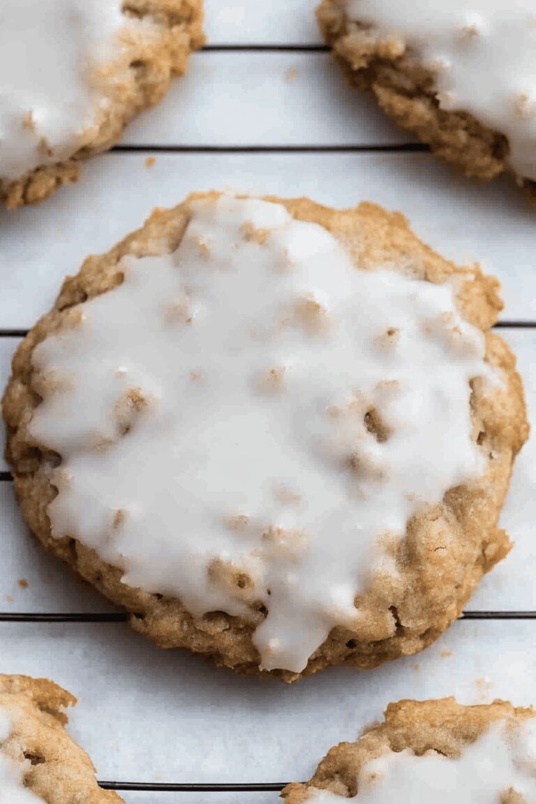 Crumbl Iced Oatmeal Cookies Recipe