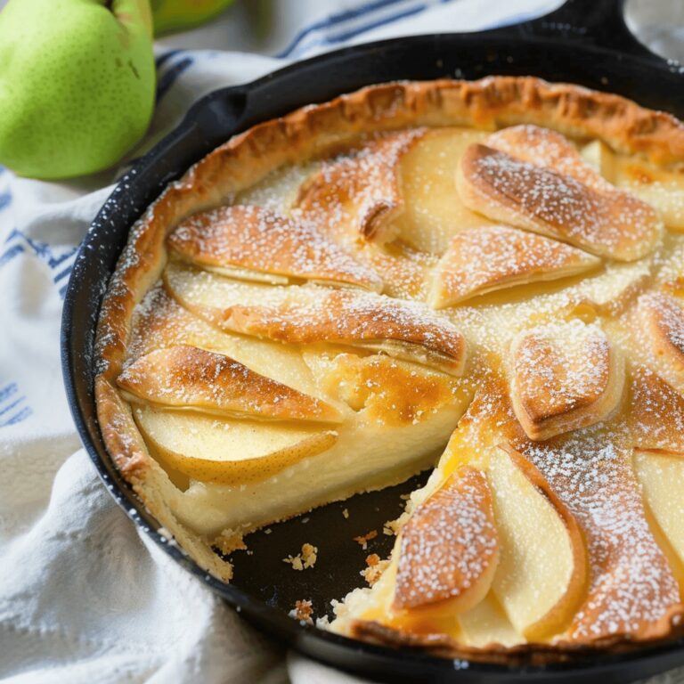 Creamy Pear Custard Delight Recipe