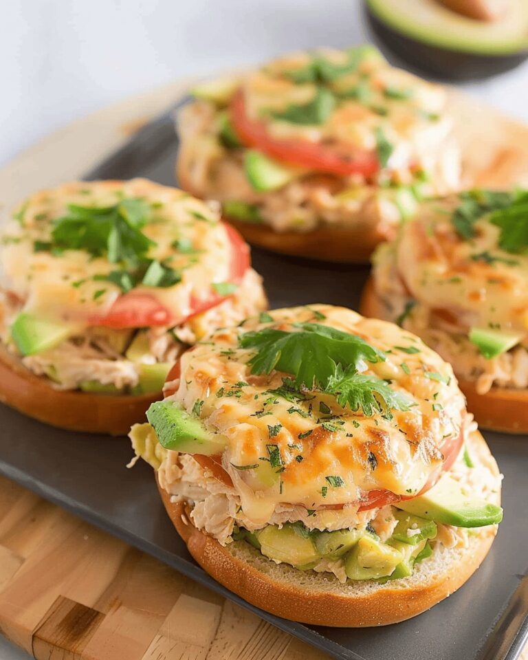 Avocado Tuna Melt Bagels Recipe