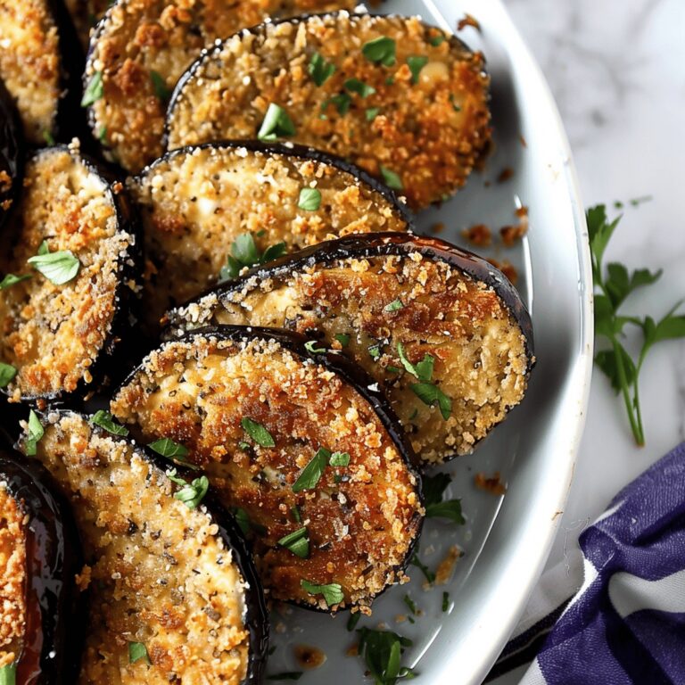 Delectable Eggplant Rounds Recipe