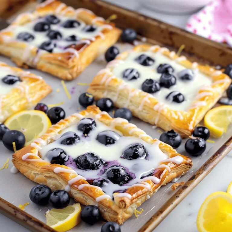 Heavenly Blueberry Lemon Cream Pastries Recipe