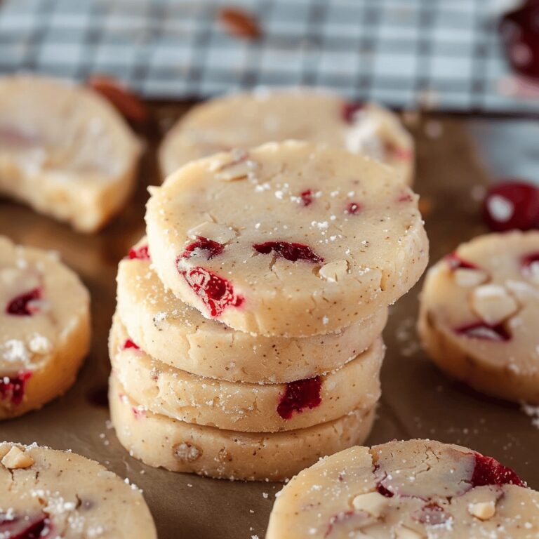 Heavenly Cherry Almond Shortbread Cookies Recipe