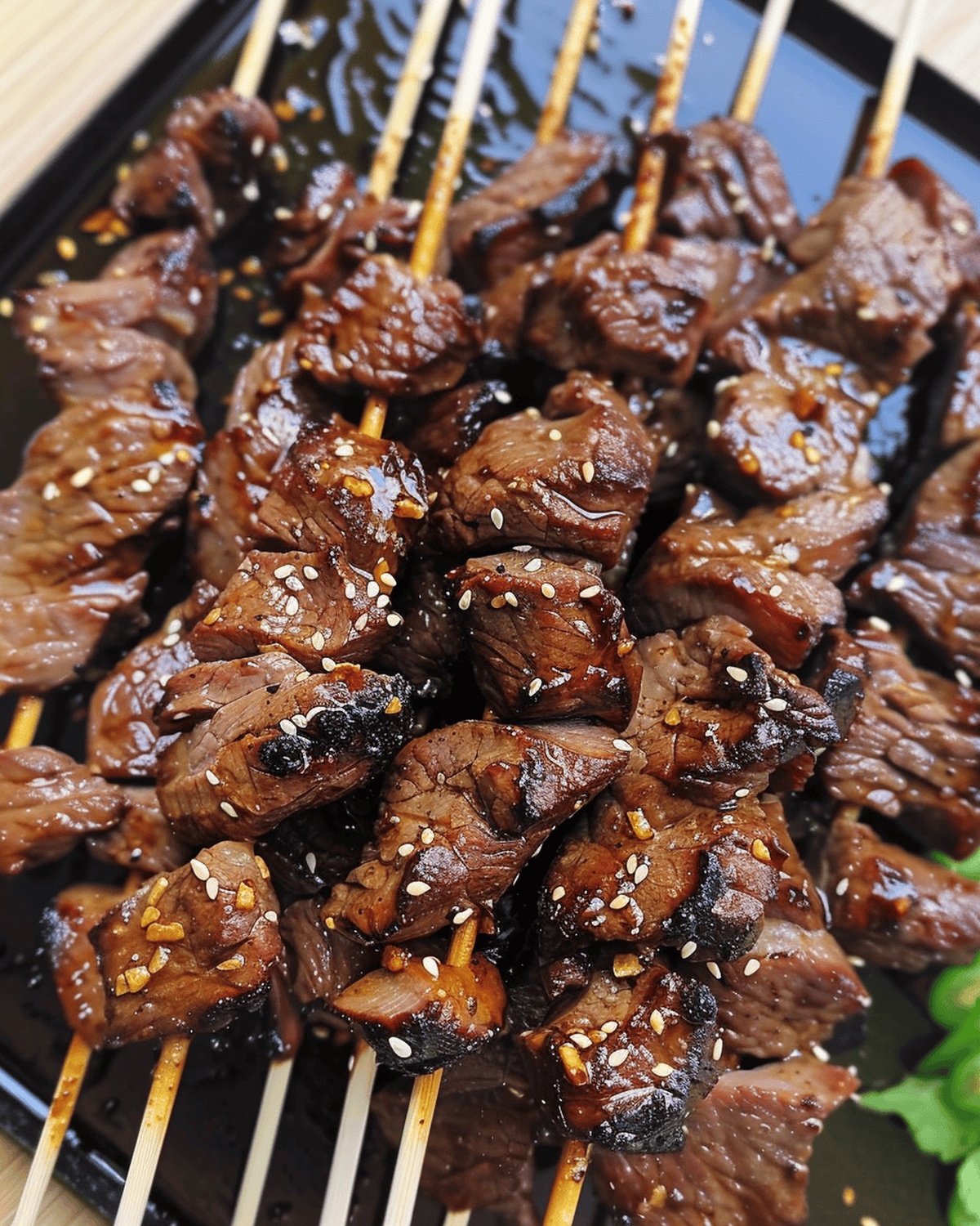 Teriyaki Sesame Beef Skewers Recipe