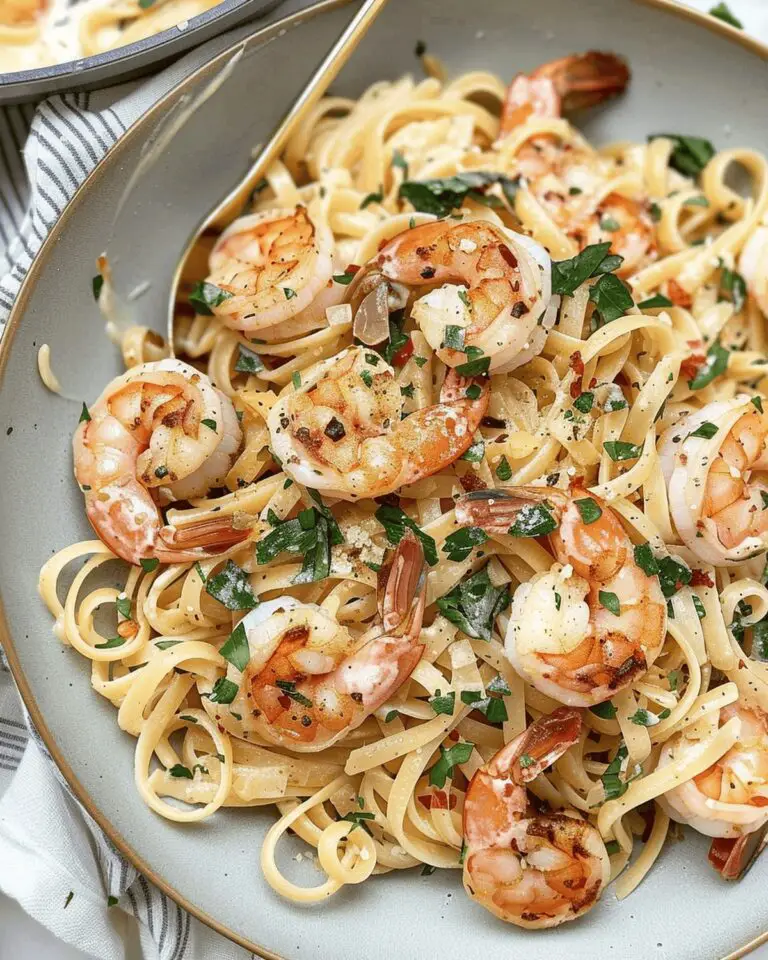 Creamy Tuscan Shrimp Linguine Recipe
