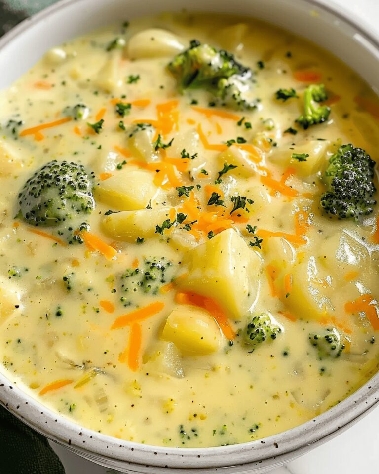 Creamy Broccoli Potato Cheese Chowder Recipe