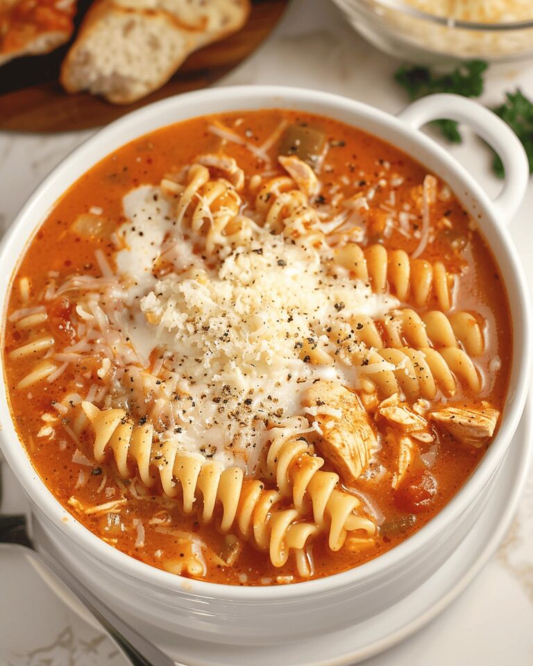 Crockpot Chicken Parmesan Soup Recipe