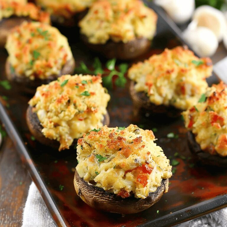 Irresistible Crab-Stuffed Mushrooms Recipe