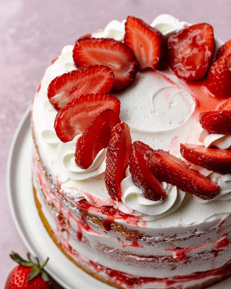 Strawberry Shortcake Cake (with Sponge Cake) Recipe