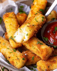 Keto Mozzarella Sticks Recipe