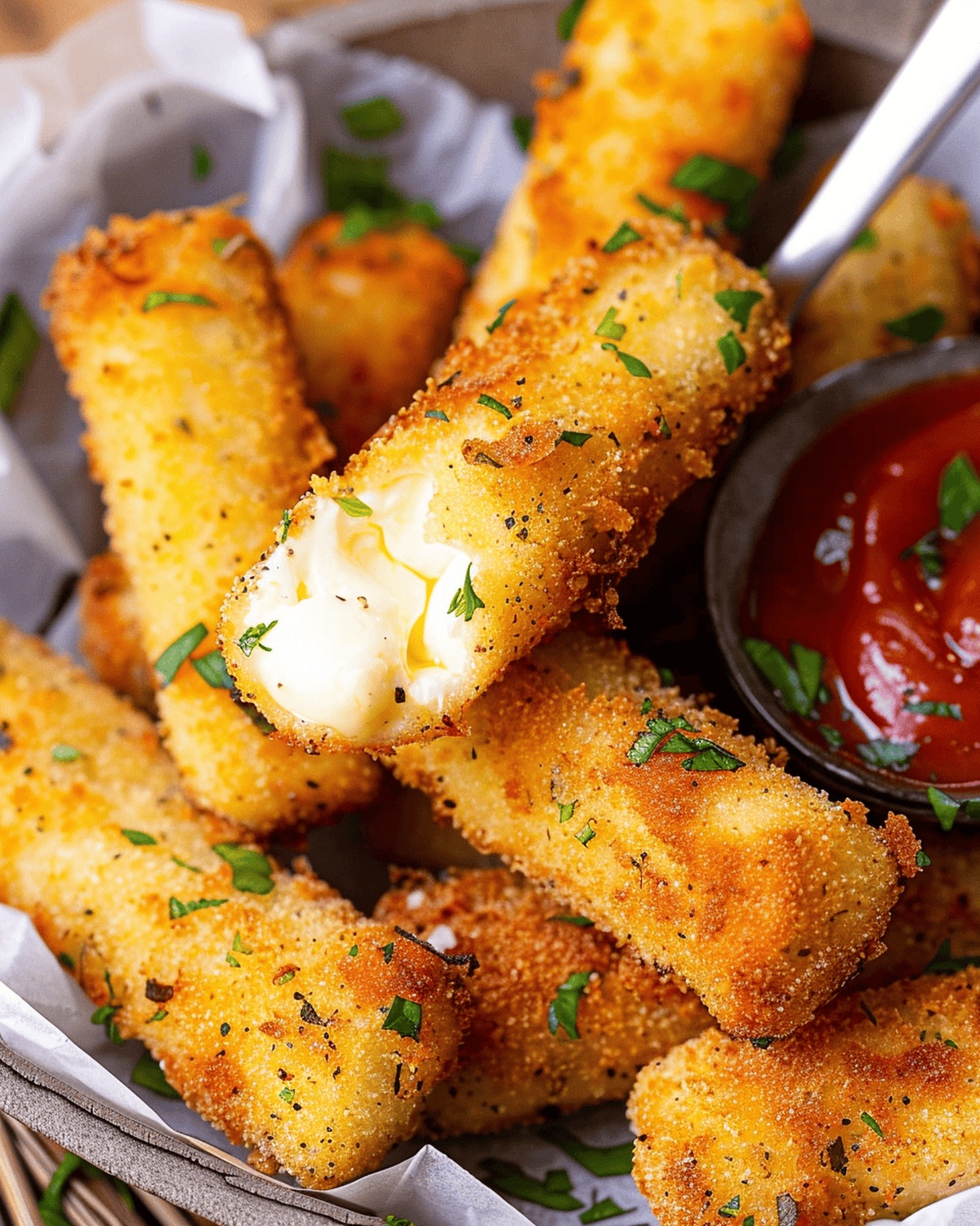 Keto Mozzarella Sticks Recipe
