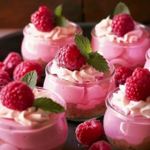 Silky Raspberry Cheesecake Mousse Recipe