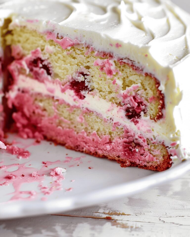 Raspberry Cake with Lemon Buttercream Recipe