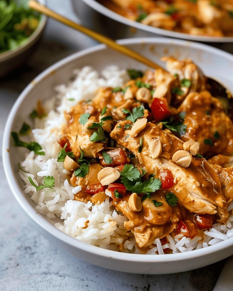 Slow Cooker Peanut Chicken Recipe