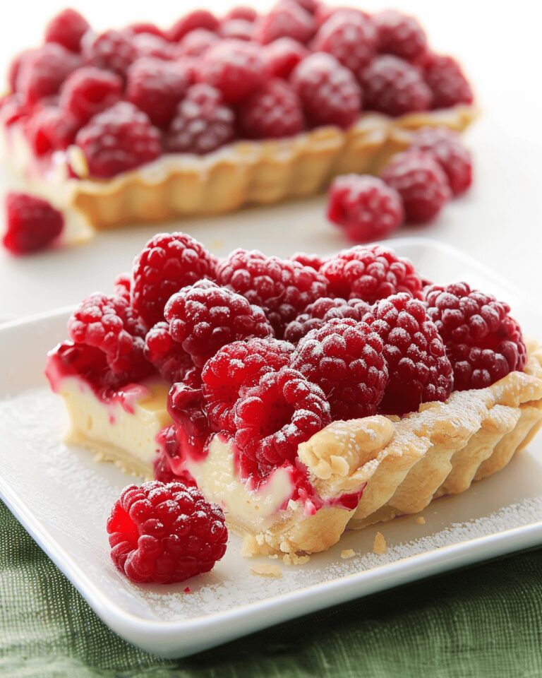 Cheesecake Tart with Fresh Raspberries Recipe