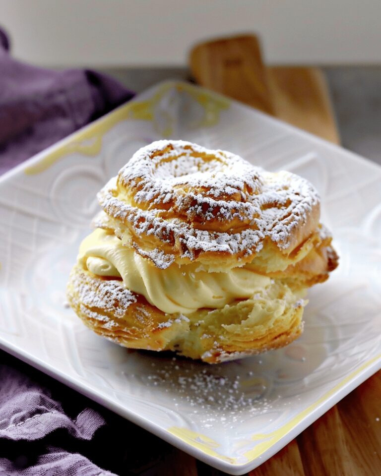 Italian Cream Puffs with Custard Filling Recipe