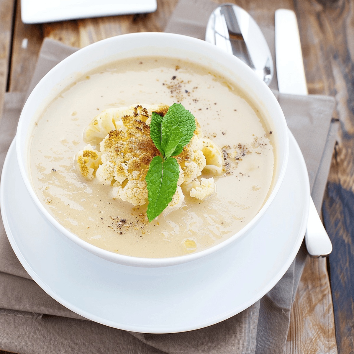 Creamy Cauliflower And Boursin Soup Recipe