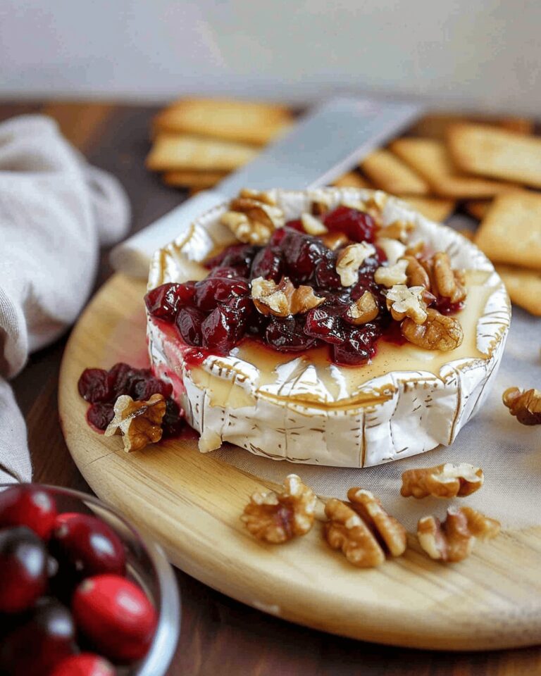 Gooey Camembert with Cranberry Sauce Recipe