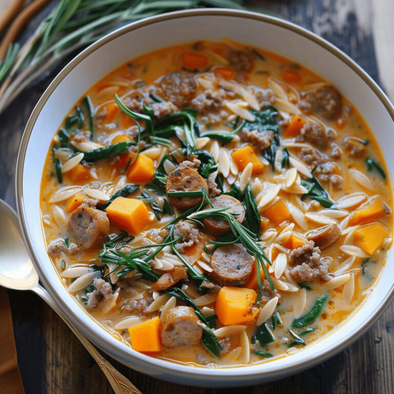 Hearty Butternut Squash and Sausage Soup Recipe