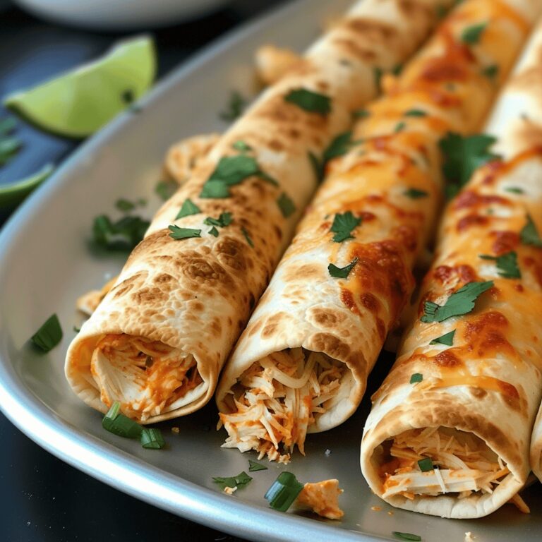 Crispy Baked Cream Cheese Chicken Taquitos Recipe