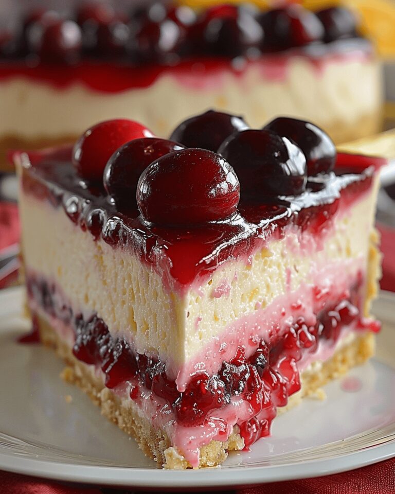 Creamy Cranberry Orange Cheesecake Recipe