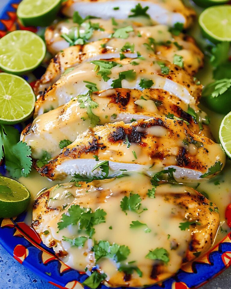 Zesty Grilled Salsa Verde Pepper Jack Chicken Recipe
