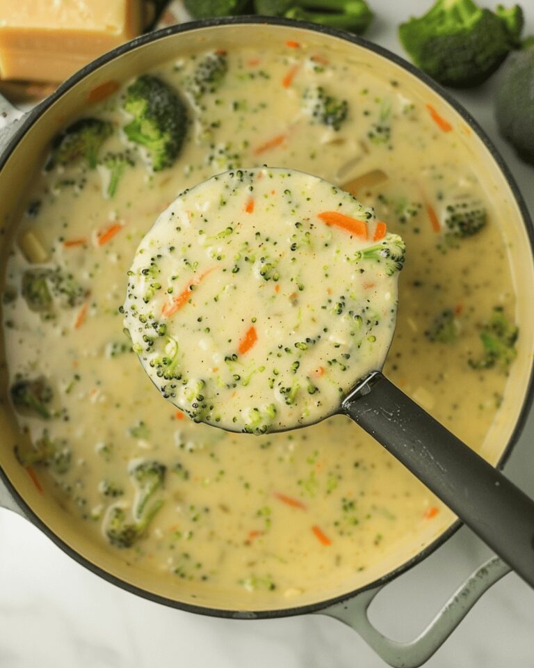 High Protein Broccoli Cheddar Soup Recipe