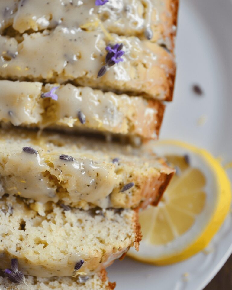 Lavender Tea Bread with Lemon Glaze Recipe