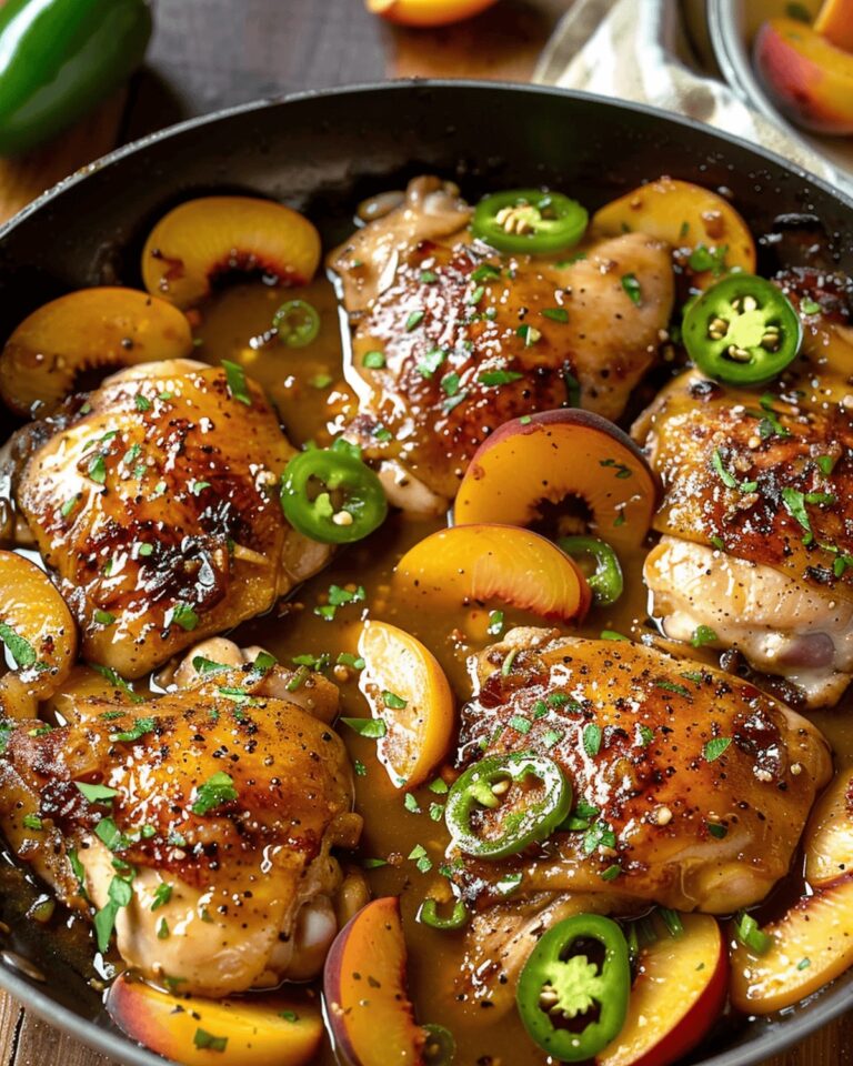 Zesty Jalapeno Peach Chicken Recipe