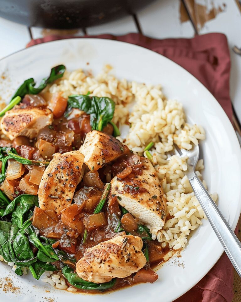 Chicken and Spinach Skillet Dinner Recipe