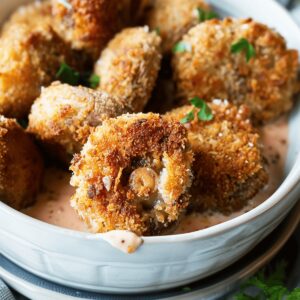 Irresistible Herbed Breaded Mushrooms Recipe