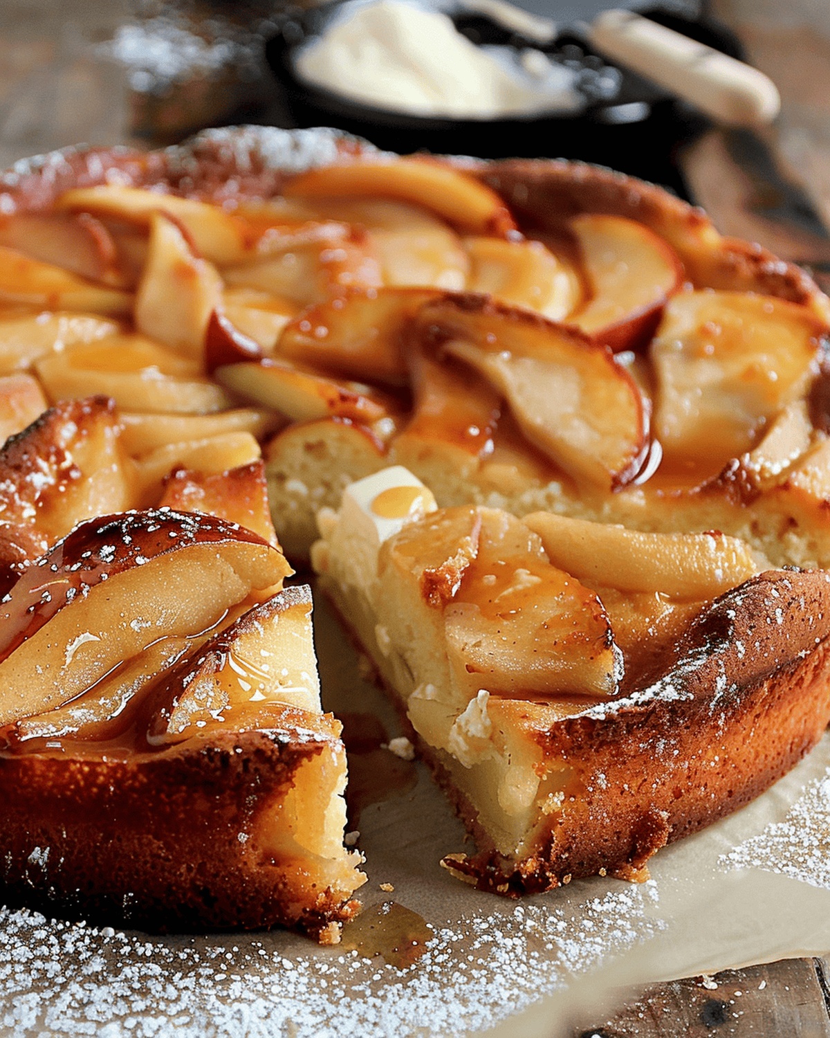 Maple Apple Ricotta Cake Recipe