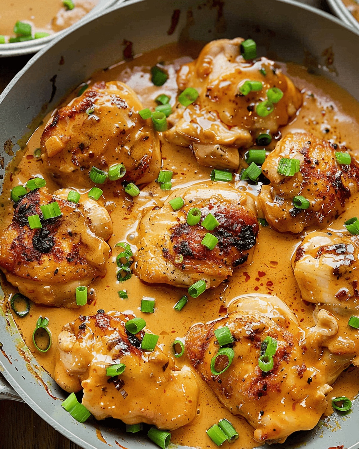 Skillet Bang Bang Chicken Thighs Recipe