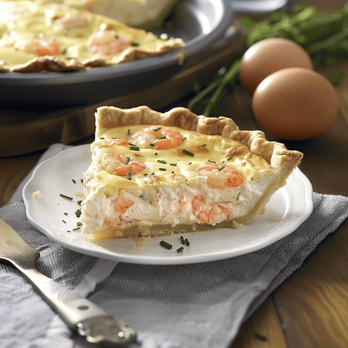 Creamy Coastal Shrimp and Cheese Tart Recipe
