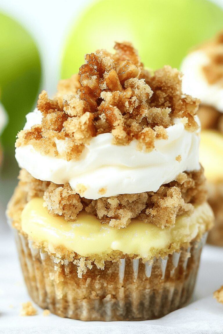 Apple Crisp Mini Cheesecakes Recipe