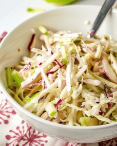 Crisp Apple Coleslaw Salad Recipe