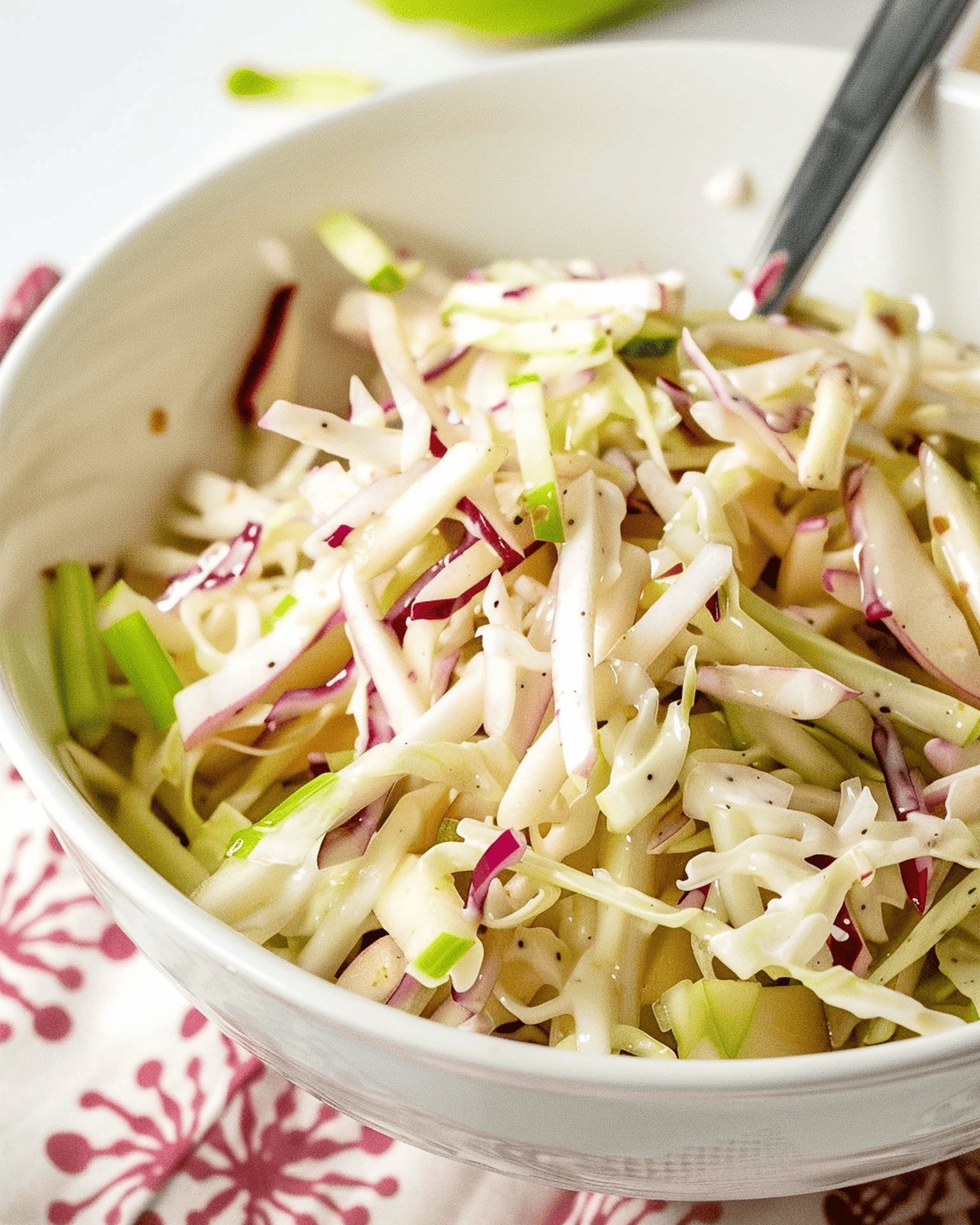 Crisp Apple Coleslaw Salad Recipe