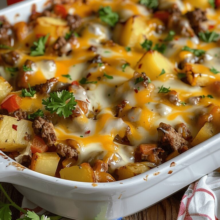 Hearty Hamburger Potato Casserole Recipe