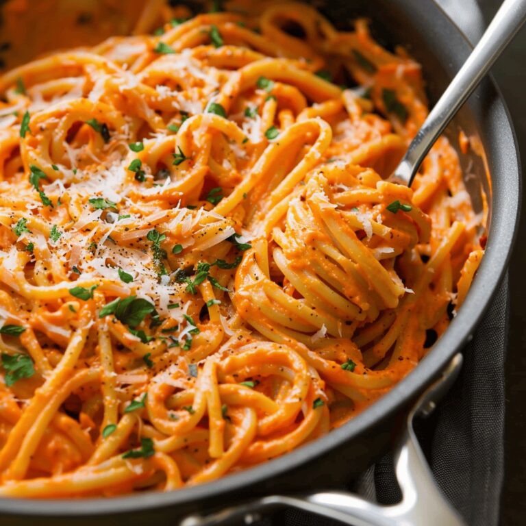 Dreamy Roasted Red Pepper Pasta Recipe