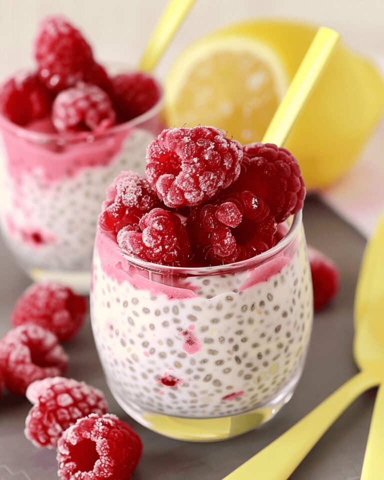 Lemon Raspberry Chia Seed Pudding Recipe