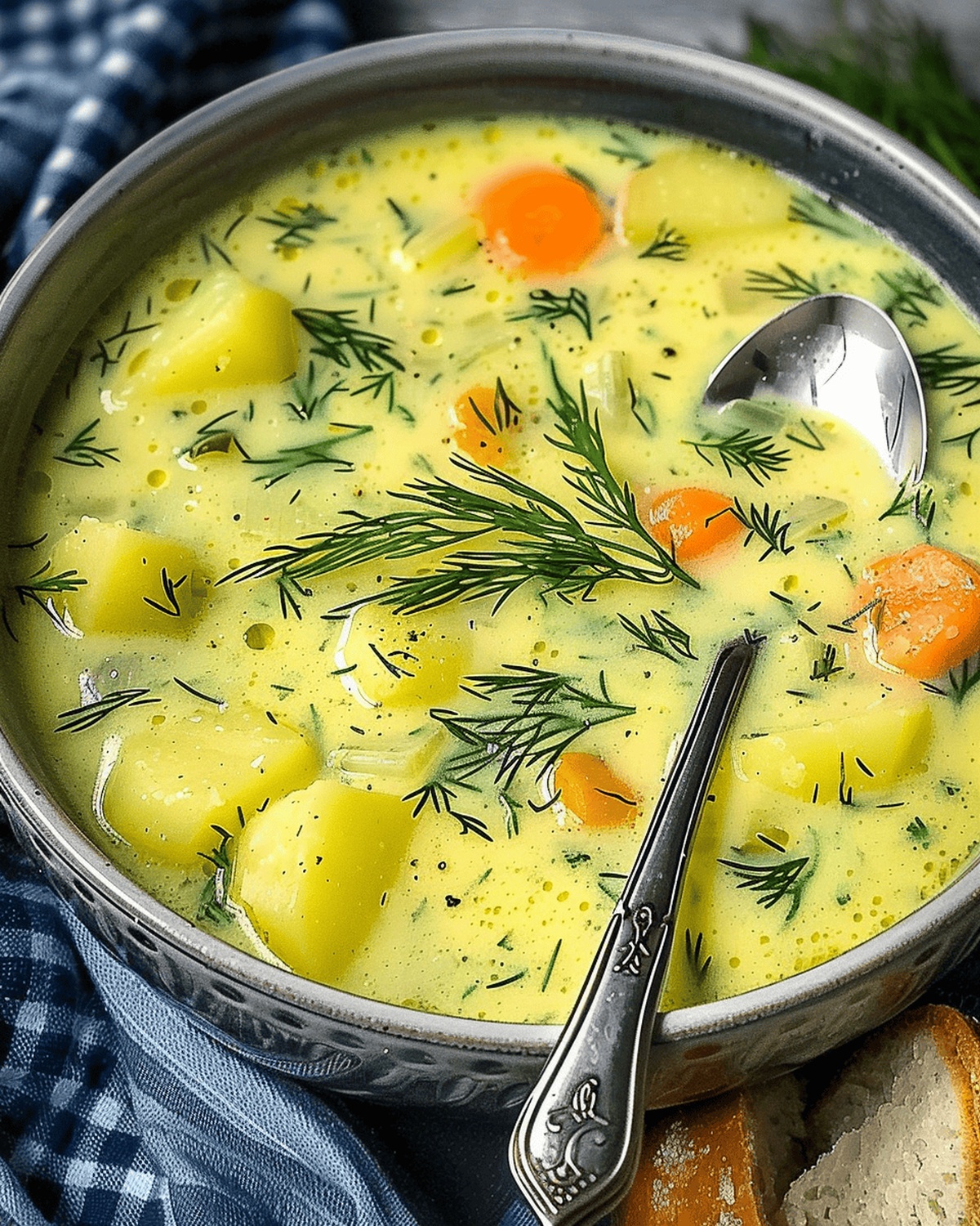Creamy Potato Dill Soup (Zupa Koperkowa) Recipe