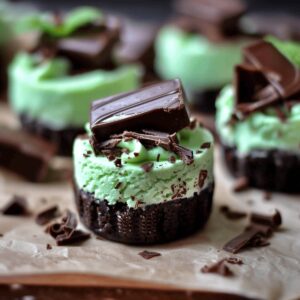 Decadent Andes Mint Mini Cheesecakes Recipe