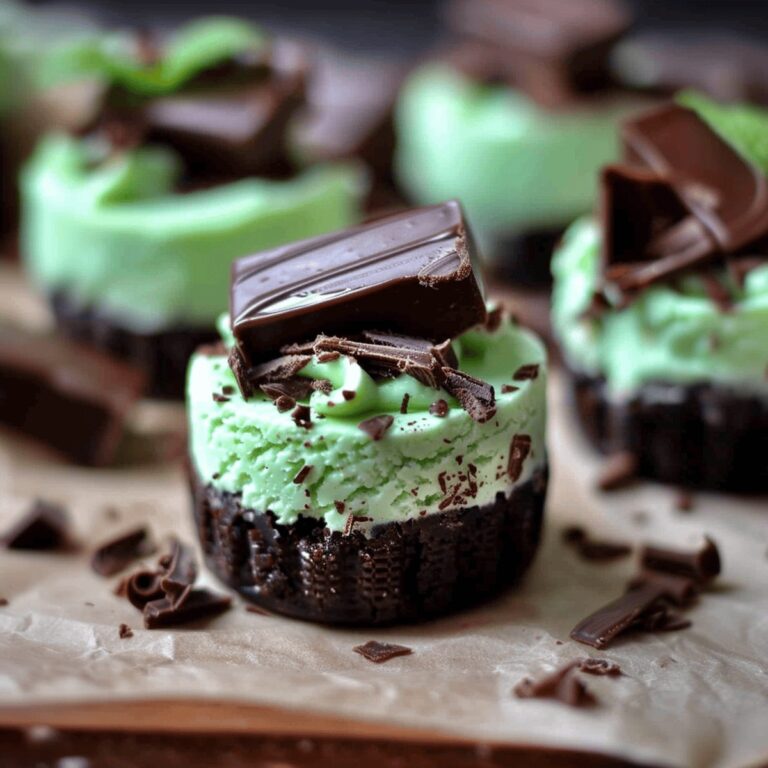 Decadent Andes Mint Mini Cheesecakes Recipe