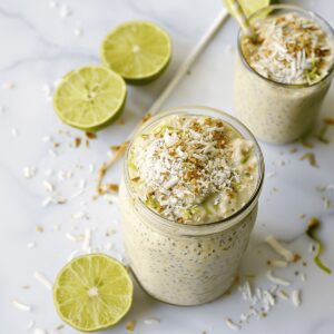 Creamy Key Lime & Coconut Overnight Oats Recipe